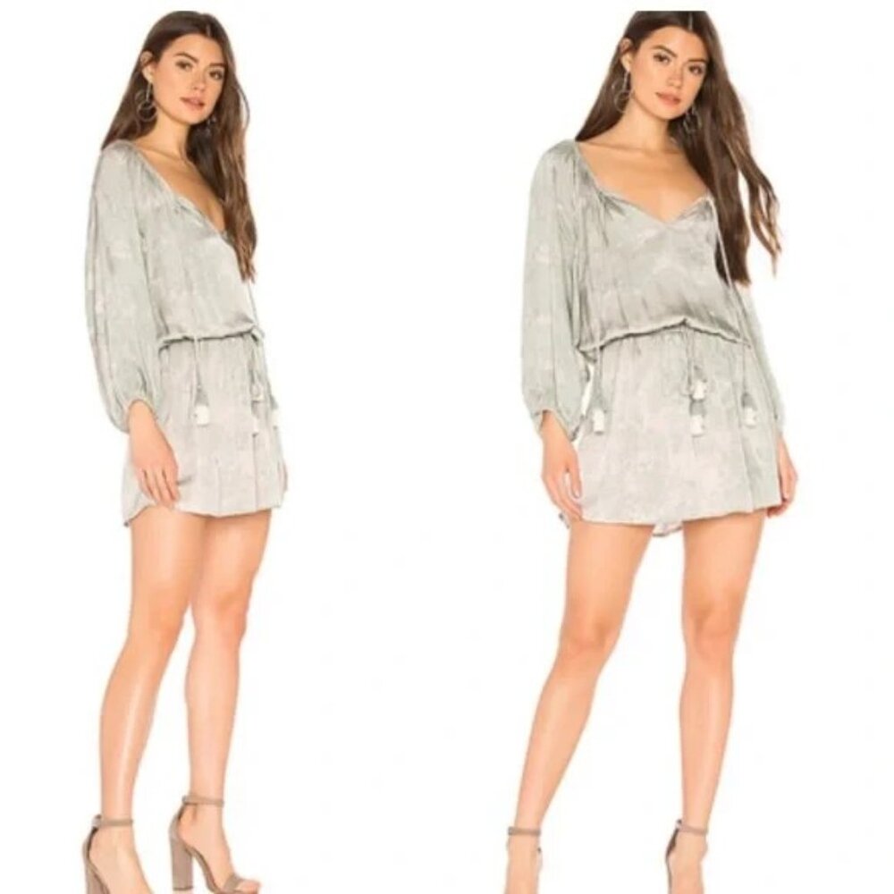 Young Fabulous & Broke YFB | Junia Dress in Light Palm Micro Wash Tie Dye